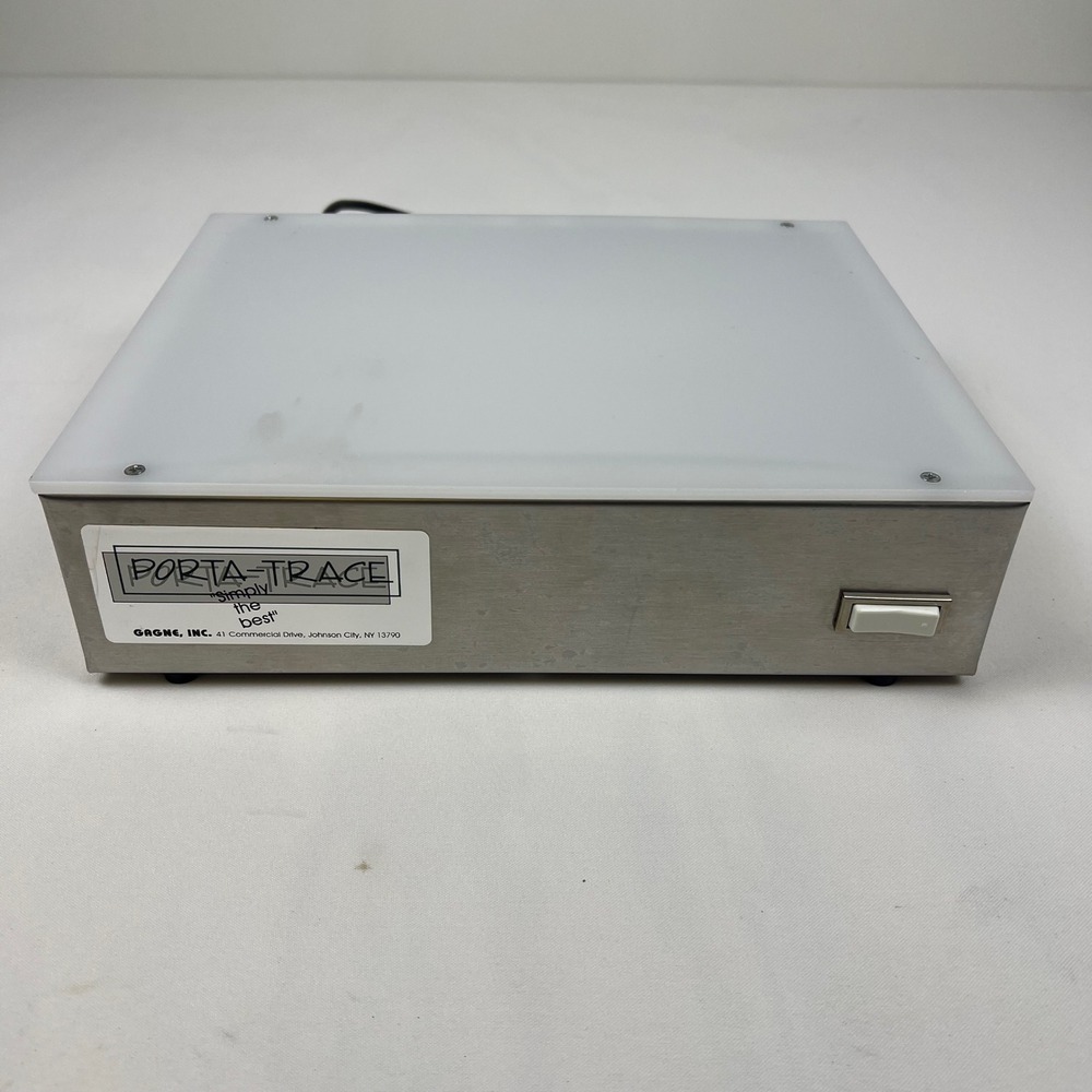 Gagne Porta-Trace Light Box 1012 Stainless Steel Artist Tracing Table Good